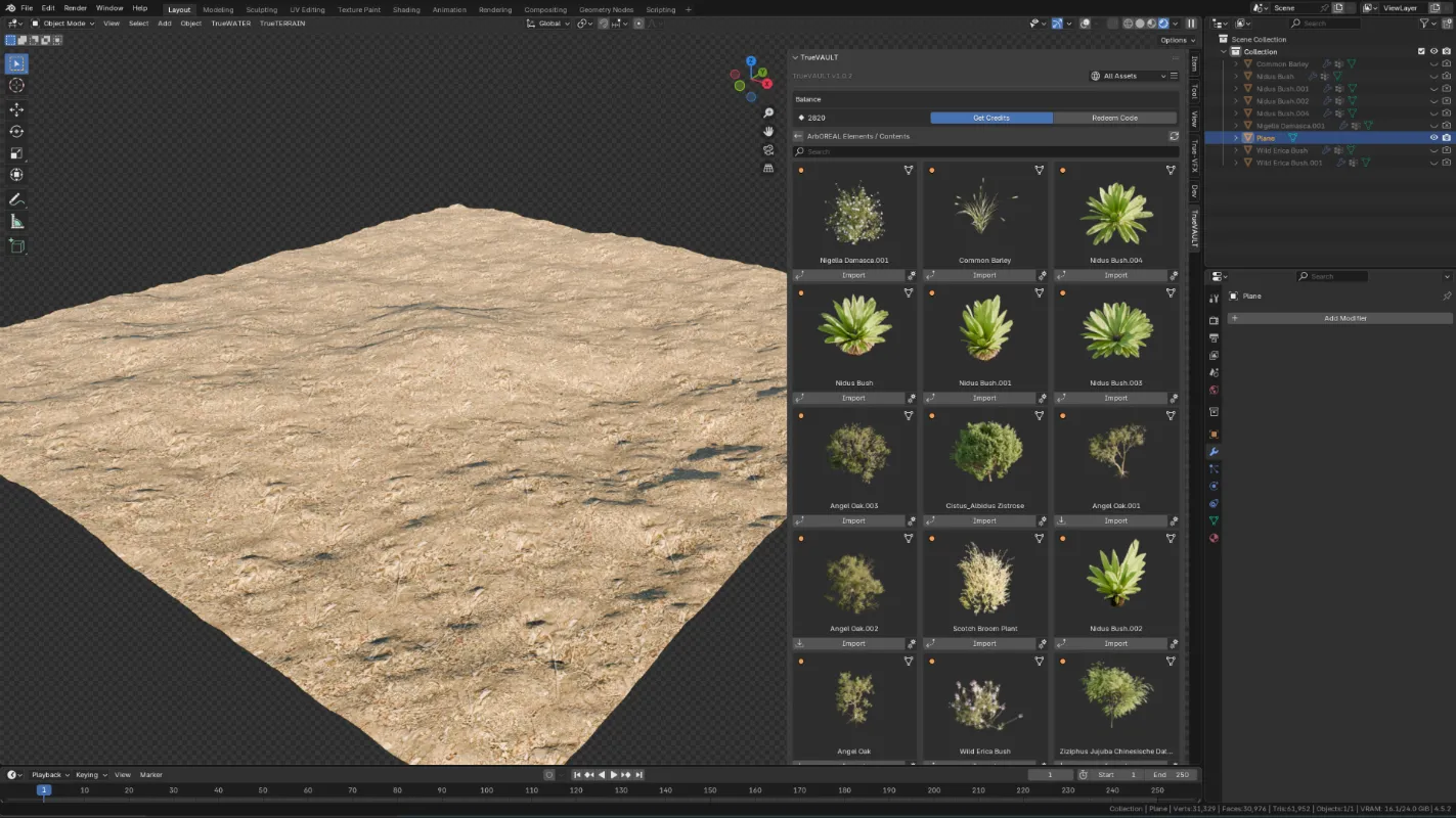 Scatter‑ready assets example
